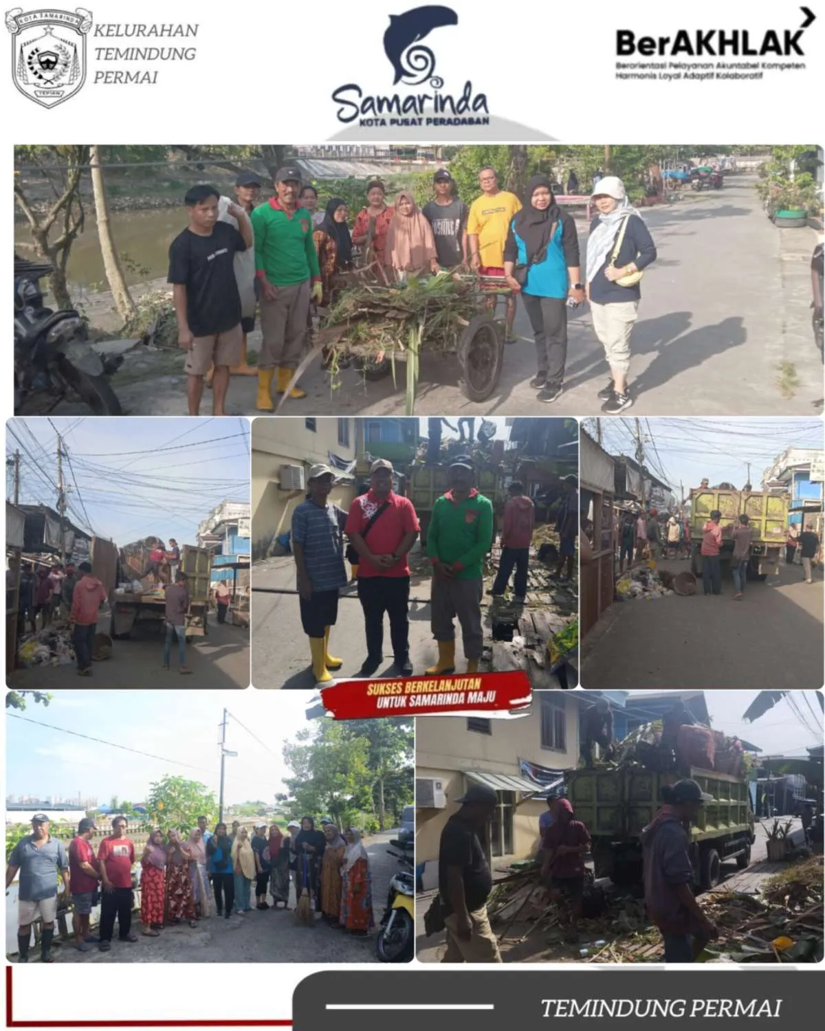 Monitoring Lapangan Warnai Kerja Bakti RT 013 Bersama Pokmas Habis di Temindung Permai