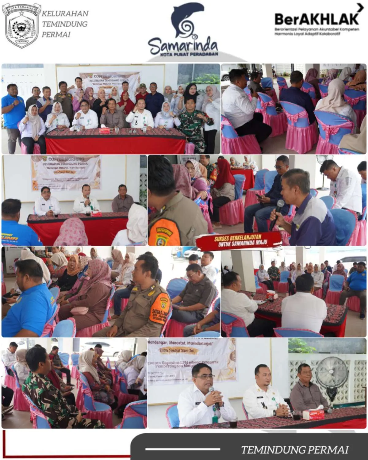 Penguatan Kapasitas LPM, Kelurahan Temindung Permai Gelar Coffee Morning