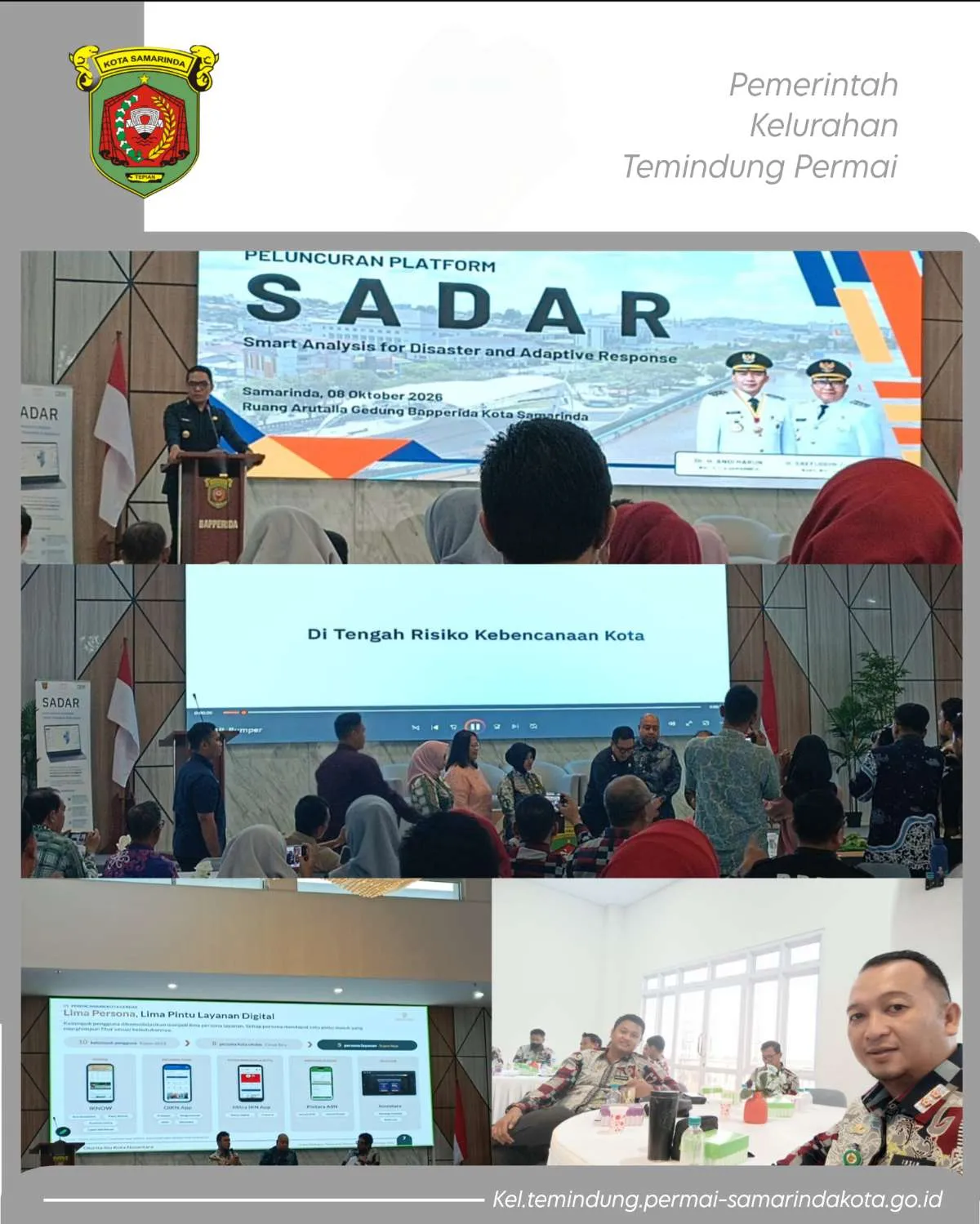 Peluncuran Platform SADAR, Dorong Samarinda Semakin Tangguh Berbasis Data dan AI