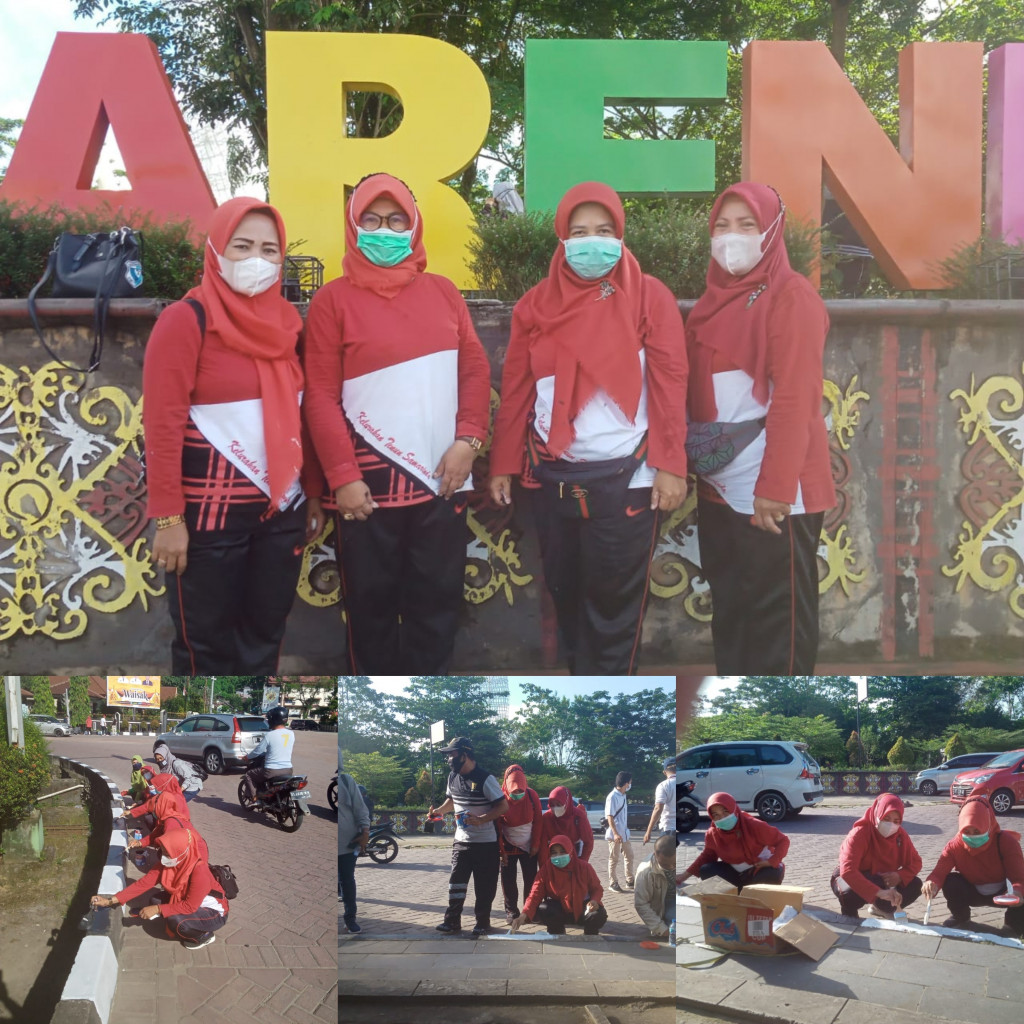 Kerja Bakti Pengecatan Trotoar & Media Jalan