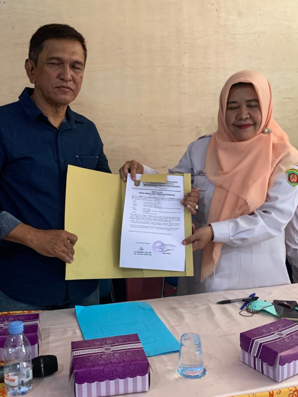 Serah Terima hasil kerjaan PRO BEBAYA