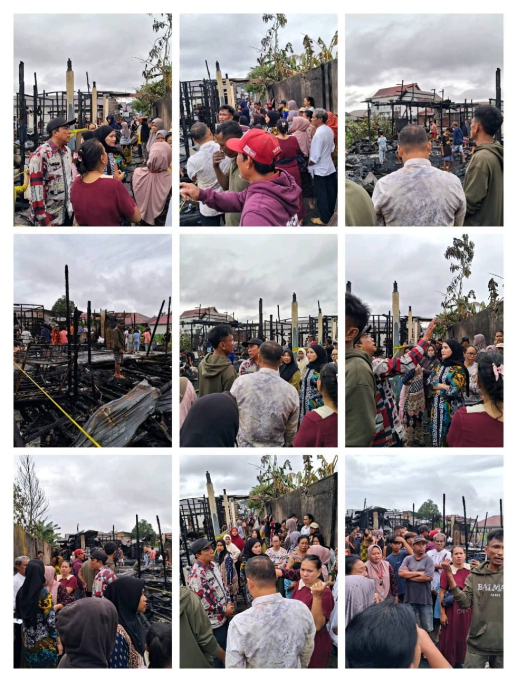 Monitoring dan Penyerahan Bantuan Korban Kebakaran RT. 1