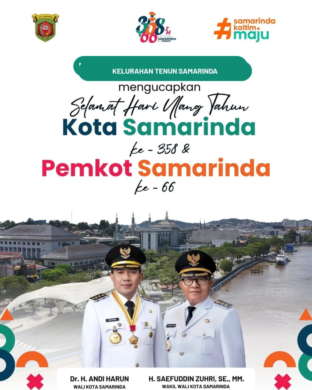Hari Ulang Tahun Kota Samarinda ke-358 dan Pemkot SAMARINDA KE-66