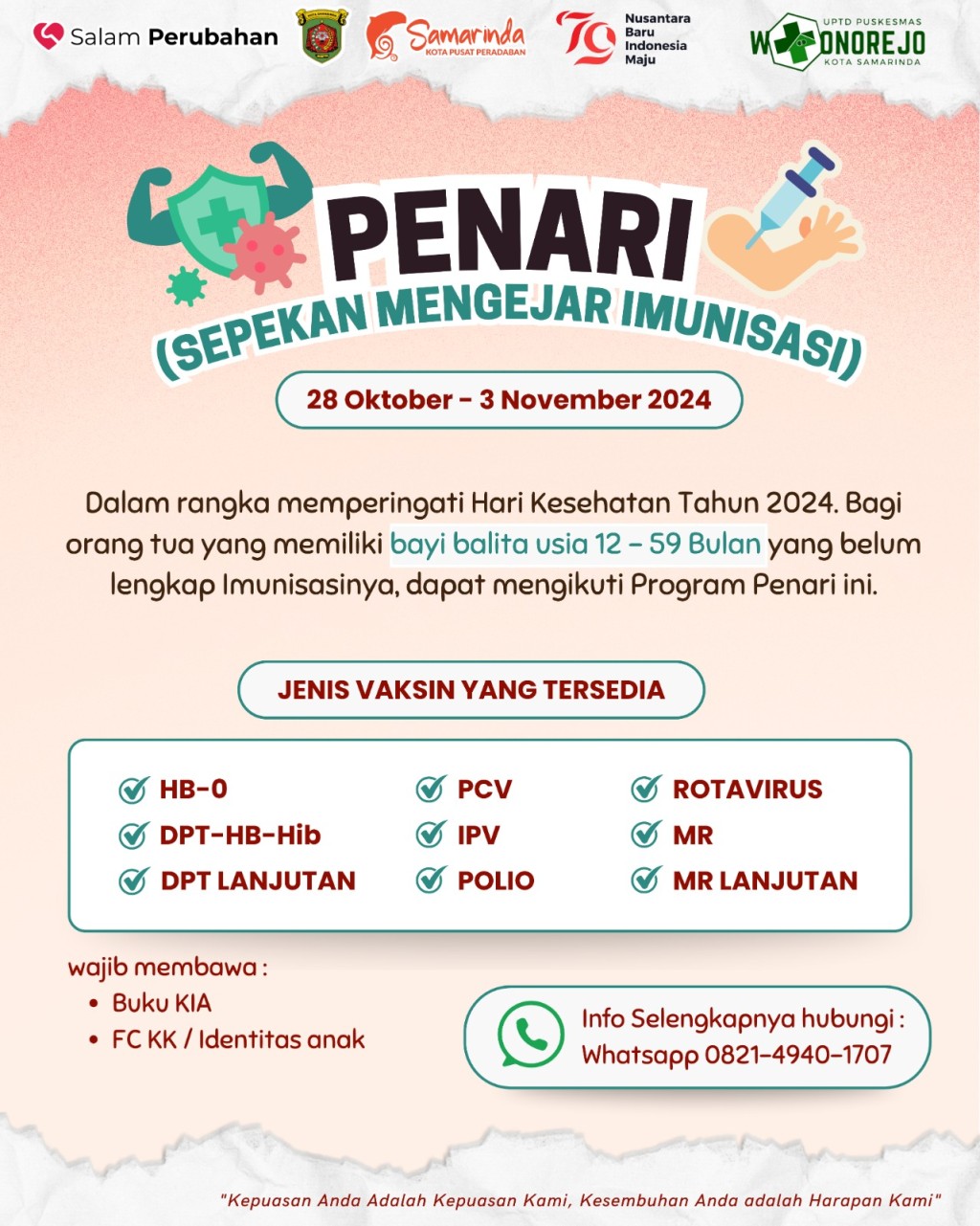 SEPEKAN MENGEJAR IMUNISASI