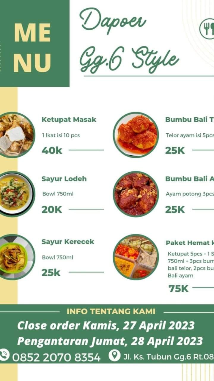 Dapur Gang 6 Style